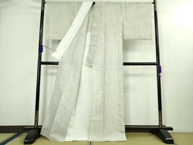 平和屋本店＊希少　夏物　本場結城紬　重要無形文化財　小倉太々　伝統工芸士　大久保雅道　藍染　醗酵建　証紙付き　逸品　DZAA4267kh6