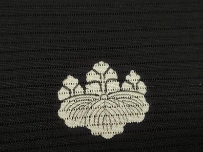 平和屋着物＊夏物 黒紋付 黒反物 着尺 絽 みちりや染 紅下黒染 逸品 未使用 DAAV8439zzz