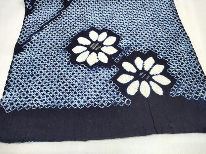 平和屋本店∴極上 夏物 浴衣 有松鳴海絞り 反物 着尺 枝花 綿 逸品 未使用 DZAA11567kh6