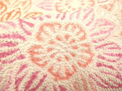 平和屋本店[]極上　七五三　女の子　3歳　祝着　三つ身　総絞り　草花文　逸品　未使用　DZAB3242kh6