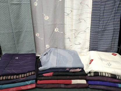 平和屋本店■夏物 小紋 絽 紗 まとめて20点 鶴 花柄 手描き 絞り 型染め 着用可能多数 全て正絹 se3803