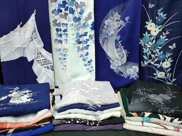 平和屋本店■夏物 訪問着 絽 紗 まとめて20点 孔雀 蝶 風景 花柄 葡萄 手描き 金彩 金銀糸 着用可能多数 全て正絹 se3802