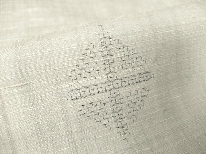 平和屋着物●結城紬　菱文　80亀甲　背抜き仕立て　正絹　逸品　DAAY9622az