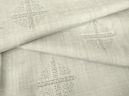 平和屋着物●結城紬　菱文　80亀甲　背抜き仕立て　正絹　逸品　DAAY9622az