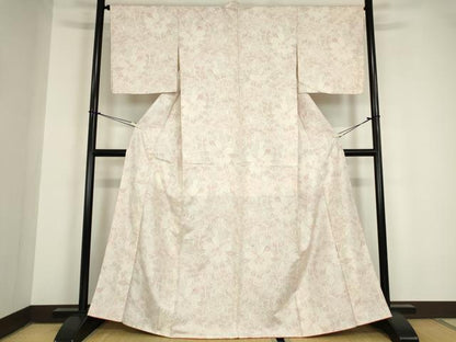 平和屋着物●上質な紬　花尽くし　正絹　逸品　DAAY9668az