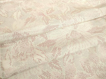 平和屋着物●上質な紬　花尽くし　正絹　逸品　DAAY9668az