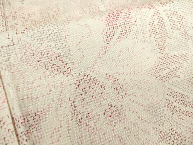 平和屋着物●上質な紬　花尽くし　正絹　逸品　DAAY9668az