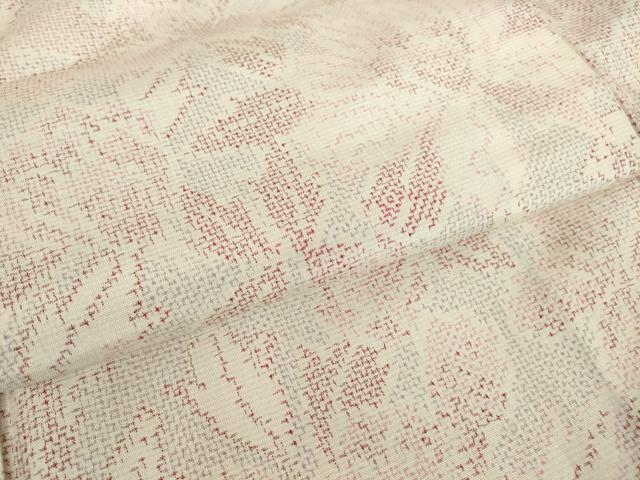 平和屋着物●上質な紬　花尽くし　正絹　逸品　DAAY9668az