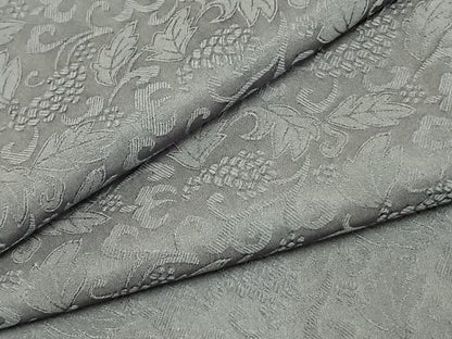 平和屋着物●上質な色無地　花唐草地紋　薄鼠色　ますいわ屋扱い　正絹　逸品　未使用　AABD8592fy