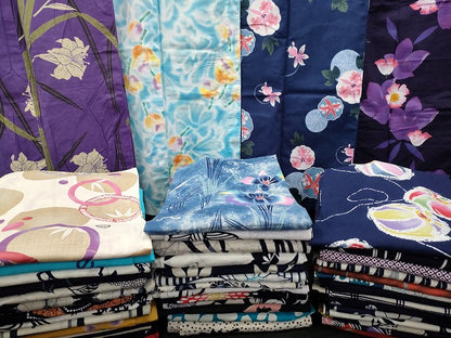 平和屋本店■浴衣 まとめて 45点 金魚 花柄 hiromichi nakano 綿紅梅 など 着用可能多数 未使用品あり ppp3074