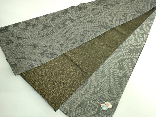 平和屋着物●極上 太鼓柄袋帯 ピエロ 貼り絵 和紙 金銀糸 逸品 DZAB2653kh6