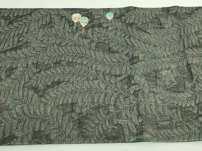 平和屋着物●極上 太鼓柄袋帯 ピエロ 貼り絵 和紙 金銀糸 逸品 DZAB2653kh6