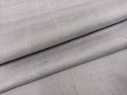 平和屋着物●結城紬　色無地　牡丹鼠色　正絹　逸品　AABE0745ph