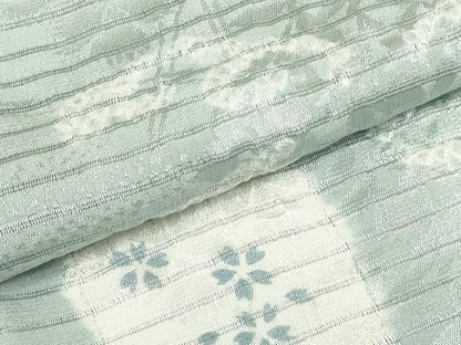 平和屋着物＊夏物　和装小物　帯締め・帯揚げセット　絽　流水色紙花文　逸品　未使用　DAAV8480zzz
