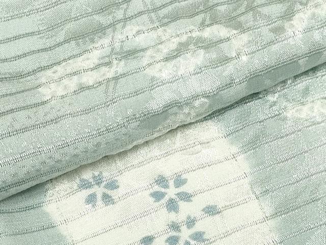平和屋着物＊夏物　和装小物　帯締め・帯揚げセット　絽　流水色紙花文　逸品　未使用　DAAV8480zzz