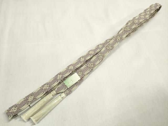 平和屋着物＊夏物 和装小物 帯締め・帯揚げセット 絽 流水色紙花文 逸品