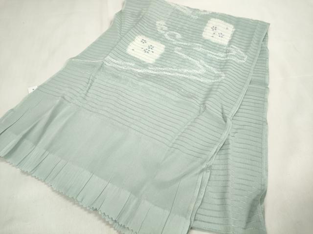 平和屋着物＊夏物　和装小物　帯締め・帯揚げセット　絽　流水色紙花文　逸品　未使用　DAAV8480zzz