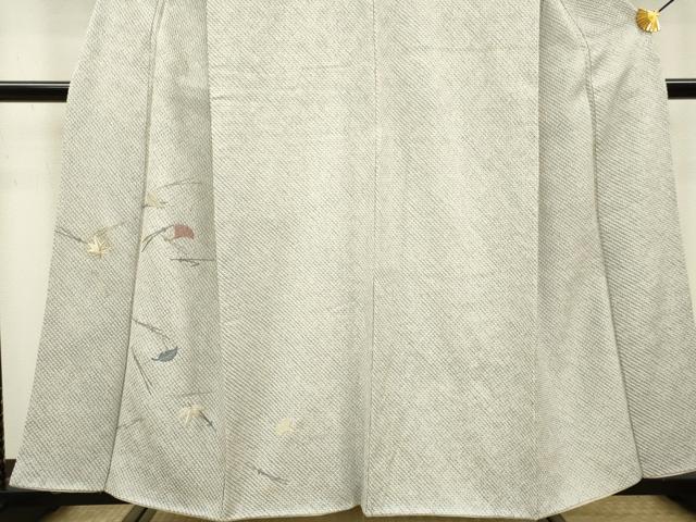 平和屋着物▼訪問着　刺繍　絞り　吹き寄せ文　正絹　逸品　DAAZ6390fe