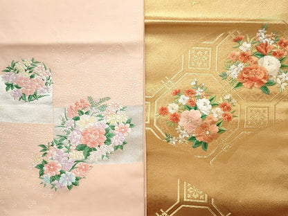 平和屋本店■名古屋帯 まとめて100点 鳳凰 花柄 刺繍 金糸 銀糸 など 着用可能多数 未使用品あり 全て正絹 se3815