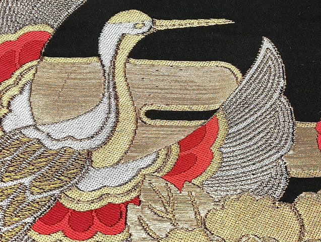 平和屋着物■袋帯 西陣 まとめて100点 鳳凰 鶴 尾長鳥 向い鳥 人物 蝶 風景 更紗 松竹梅 七宝 正倉院 金銀糸 未使用品あり 全て正絹 mmm965