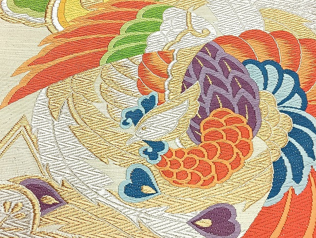 平和屋着物■袋帯 西陣 まとめて100点 鳳凰 鶴 尾長鳥 向い鳥 人物 蝶 風景 更紗 松竹梅 七宝 正倉院 金銀糸 未使用品あり 全て正絹 mmm965