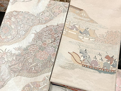 平和屋着物■袋帯 西陣 まとめて100点 鳳凰 向い鶴 孔雀 人物 向い蝶 風景 更紗 七宝 正倉院 佐賀錦 金銀糸 未使用品あり 全て正絹 mmm967