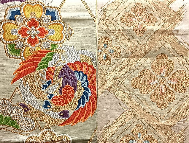 平和屋着物■袋帯 西陣 まとめて100点 鳳凰 鶴 尾長鳥 向い鳥 人物 蝶 風景 更紗 松竹梅 七宝 正倉院 金銀糸 未使用品あり 全て正絹 mmm965