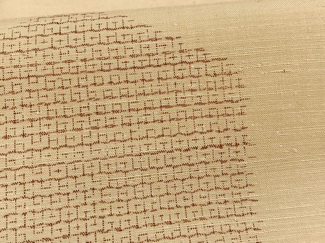 平和屋着物■上質な紬　亀甲文　正絹　逸品　AABE0393oa