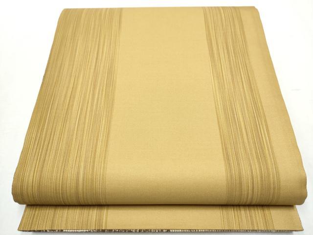 平和屋着物●全通柄袋帯　紬地　横段文　金通し地　正絹　逸品　CABB0784hy 平和屋着物○全通柄袋帯 紬地 横段文 金通し地