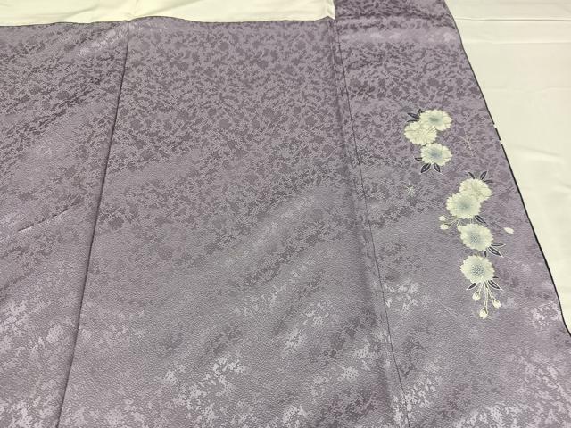 平和屋着物●訪問着　花尽くし　暈し染め　銀彩　ロング丈　洗える着物　AABE1245ph