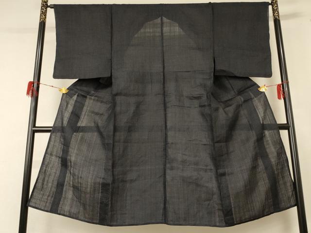 平和屋着物＊夏物 重要無形文化財 本場宮古上布 男性 絣柄 苧麻 逸品 AABE1398jd