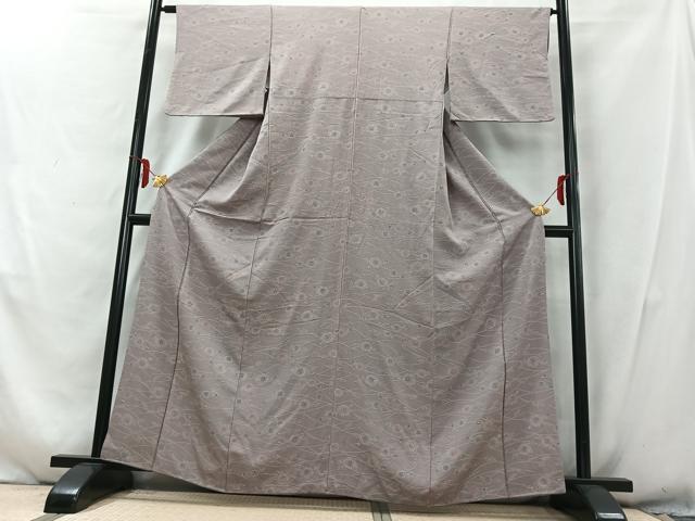平和屋着物■上質な小紋　毬栗文　正絹　逸品　AABD9219uw
