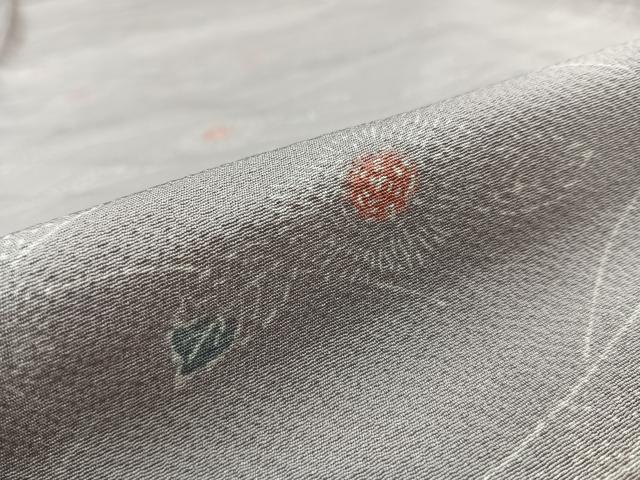 平和屋着物■上質な小紋　毬栗文　正絹　逸品　AABD9219uw