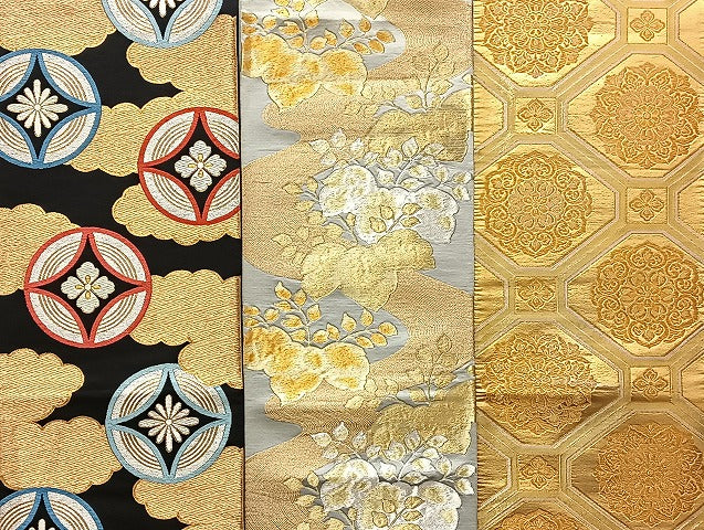 平和屋着物■袋帯 西陣 まとめて100点 鶴 孔雀 鴛鴦 尾長鳥 人物 蝶 更紗 花柄 七宝 正倉院 宝相華 金銀糸 未使用品あり 全て正絹 mmm977