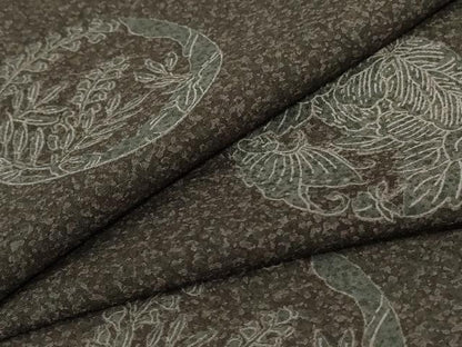 平和屋着物＊夏物 小紋 紗 草花丸文 洗える着物 未使用 AABE2632jd