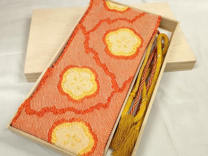 平和屋着物●和装小物　帯締め・帯揚げセット　振袖用　総絞り　丸組　金糸　逸品　未使用　DABA7135zzz