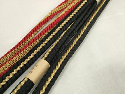 平和屋着物●和装小物　帯締め・帯揚げセット　振袖用　総絞り　亀甲花文　金糸　逸品　未使用　DABA7142zzz