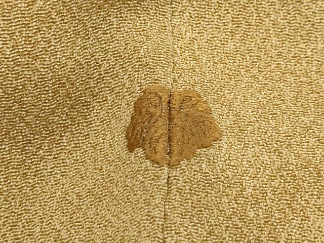 平和屋着物■江戸小紋　作家物　あられ文　鬼しぼ縮緬　正絹　逸品　AABD5479sx