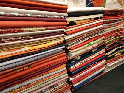 平和屋本店■名古屋帯 まとめて100点 孔雀 蝶 風景 花柄 手描き 駒刺繍 金銀糸 など 着用可能多数 未使用品あり 全て正絹 se3830
