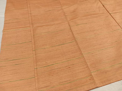 平和屋着物●上質な紬 横段文 正絹 逸品 未使用 AABE2530ph