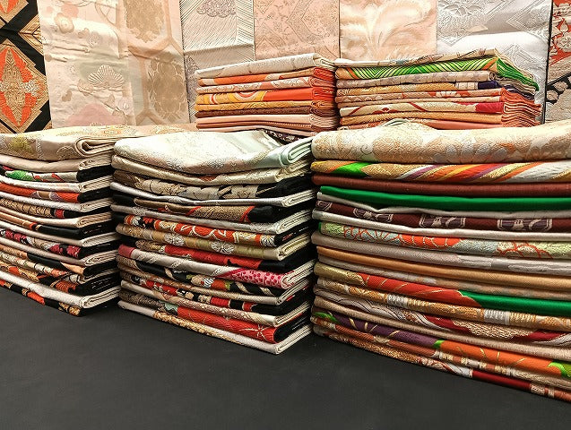 平和屋着物■袋帯 西陣 まとめて100点 鳳凰 向い鶴 向い鴛鴦 人物 蝶 更紗 花柄 正倉院 金銀糸 着用可能多数 未使用品あり 全て正絹 mmm978