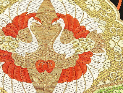 平和屋着物■袋帯 西陣 まとめて100点 鳳凰 向い鶴 孔雀 人物 蝶 更紗 花柄 正倉院 楽器 駒刺繍 金銀糸 など 未使用品あり 全て正絹 mmm979