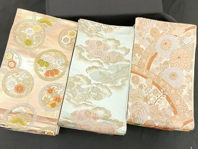 平和屋着物■袋帯 西陣 まとめて100点 鳳凰 向い鶴 向い鴛鴦 人物 蝶 更紗 花柄 正倉院 金銀糸 着用可能多数 未使用品あり 全て正絹 mmm978