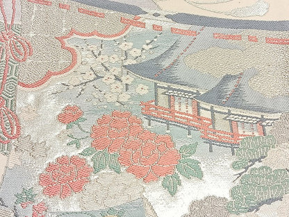 平和屋着物■袋帯 西陣 まとめて100点 鶴 尾長鳥 孔雀羽 蝶 風景 更紗 正倉院 佐賀錦 金銀糸 着用可能多数 未使用品あり 全て正絹 mmm980