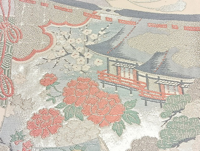平和屋着物■袋帯 西陣 まとめて100点 鶴 尾長鳥 孔雀羽 蝶 風景 更紗 正倉院 佐賀錦 金銀糸 着用可能多数 未使用品あり 全て正絹 mmm980