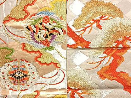 平和屋着物■袋帯 西陣 まとめて100点 向い鶴 孔雀 鴛鴦 尾長鳥 向い鳥 向い蝶 更紗 花柄 楽器 金銀糸 など 未使用品あり 全て正絹 mmm981
