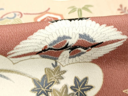 平和屋着物■豪華黒留袖 駒刺繍 飾花文 暈し染め 金彩 正絹 逸品 DABA5193cd