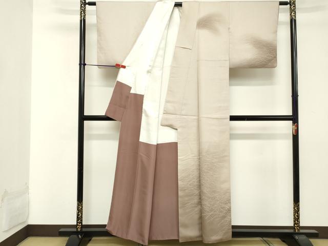 平和屋着物■訪問着　芝文　暈し染め　正絹　逸品　DABA5220cd