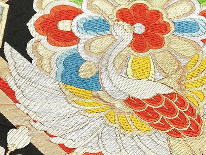 平和屋着物■袋帯 西陣 まとめて100点 鳳凰 鶴 孔雀 蝶 更紗 花柄 正倉院 楽器 駒刺繍 金銀糸 着用可能多数 未使用品あり 全て正絹 mmm984