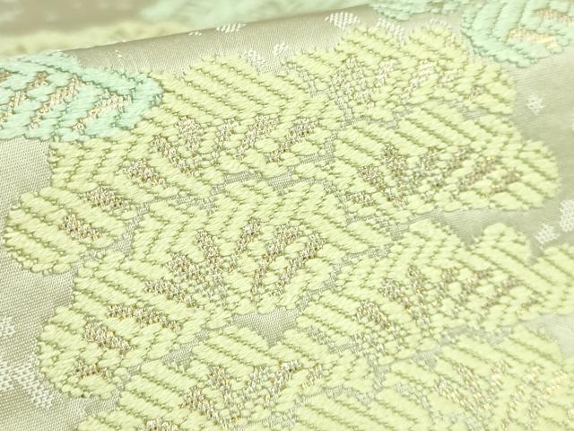 平和屋本店●極上 創業200年・7代目永治屋清左衛門 六通柄袋帯 唐織 松 金糸 逸品 DZAB2863kh6